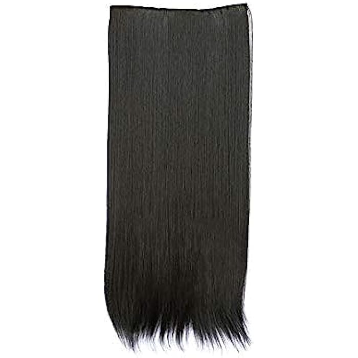 DILLARDS Hair Extension Seamless Women's Synthetic Hair Black Long Straight Elegant Fashion Wig Accessory - Image 1